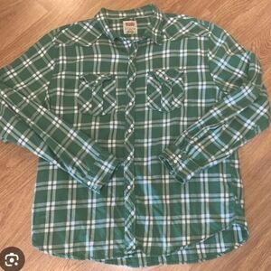 Levi's Western pearl snap flannel